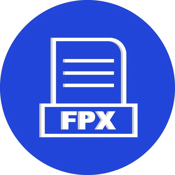 Vector Icono Archivo Fpx — Archivo Imágenes Vectoriales