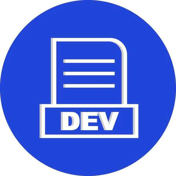 Vector Dev Icono Archivo — Archivo Imágenes Vectoriales