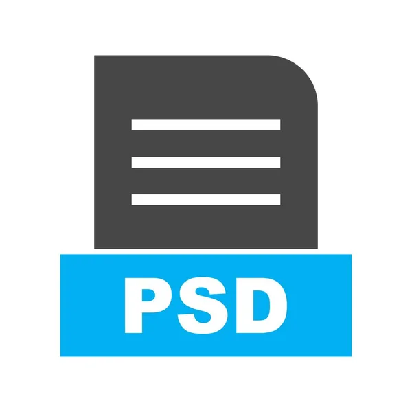 Ícone Arquivo Psd Vetorial — Vetor de Stock