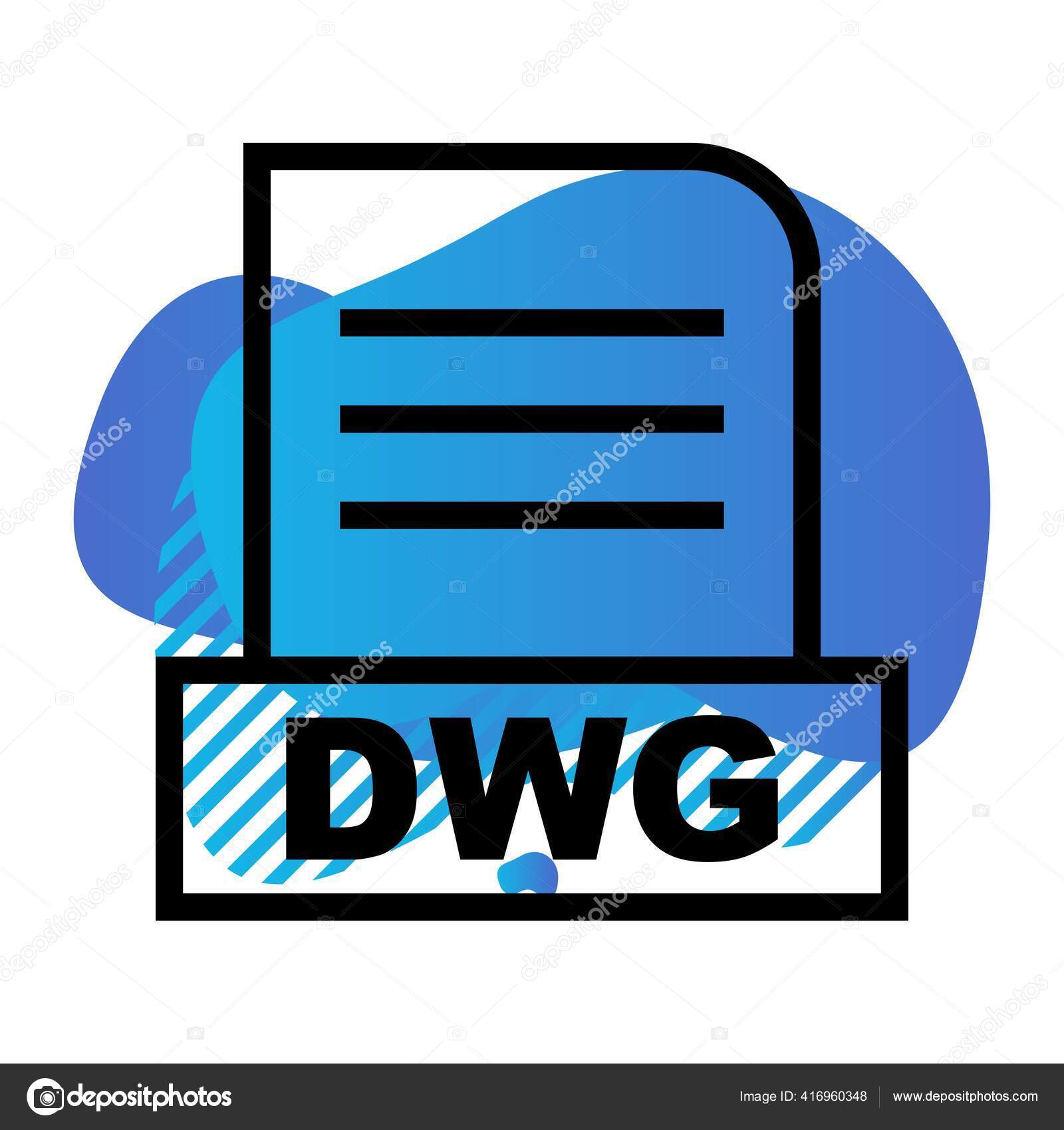 Vector Dwg File Icon Stock Vector by ©Vectorvalley 416960348