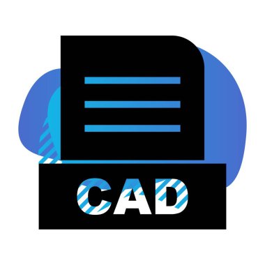 Vektör CAD dosya simgesi 