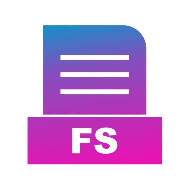 Vektör FS dosya simgesi 