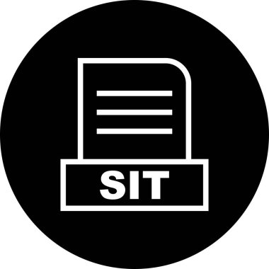 Vektör SIT dosya simgesi 