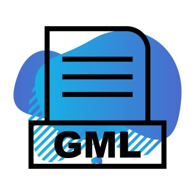 Vektör GML dosya simgesi
