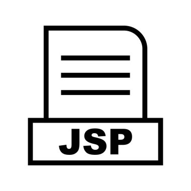 Vektör JSP dosya simgesi