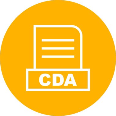 Vektör CDA dosya simgesi