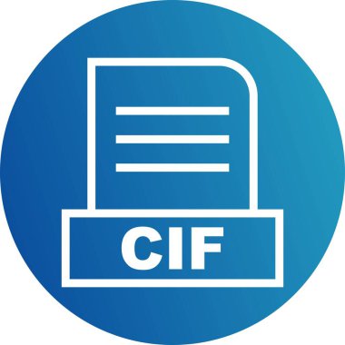 Vektör CIF dosya simgesi