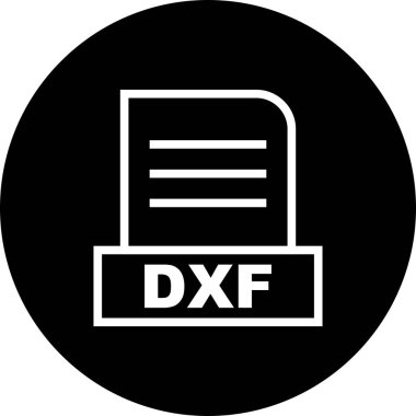 Vektör DXF dosya simgesi