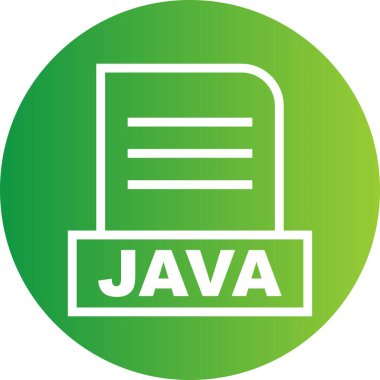 Vektör JAVA dosya simgesi