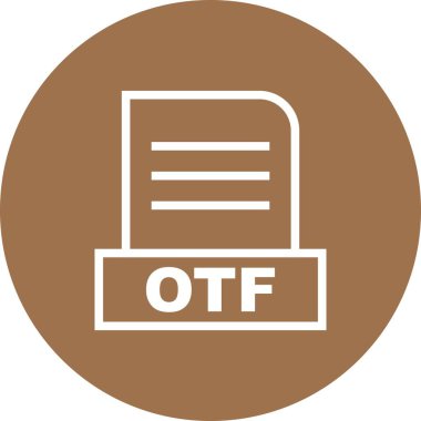  Vektör OTF dosya simgesi