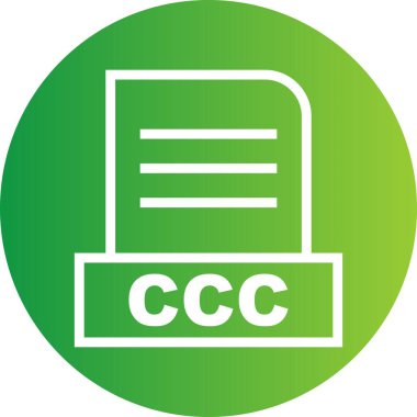 Vektör CCC dosya simgesi