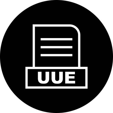 Vektör UUE dosya simgesi