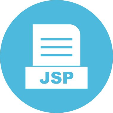 Vektör JSP dosya simgesi 
