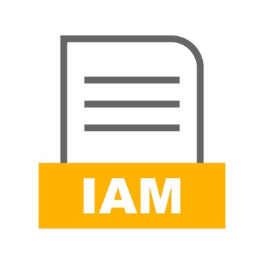 Vektör IAM dosya simgesi