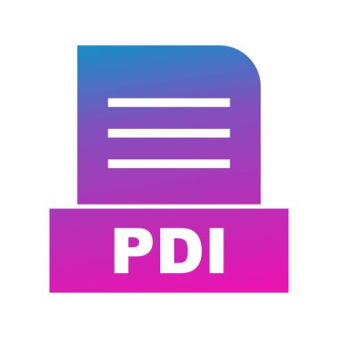Vektör PDI dosya simgesi