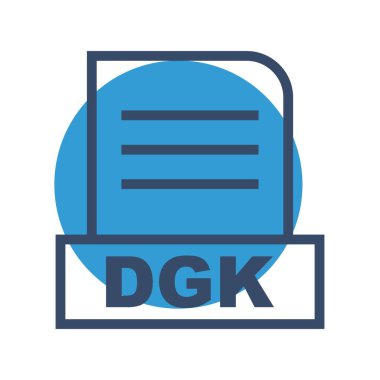 Vektör DGK dosya simgesi