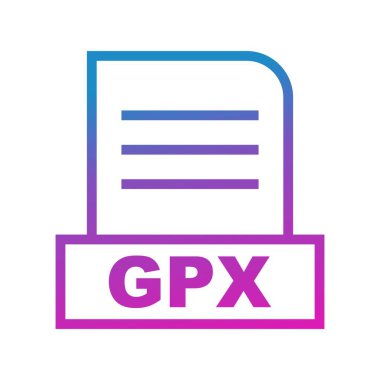  Vektör GPX dosya simgesi