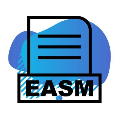 Vektör EASM dosya simgesi