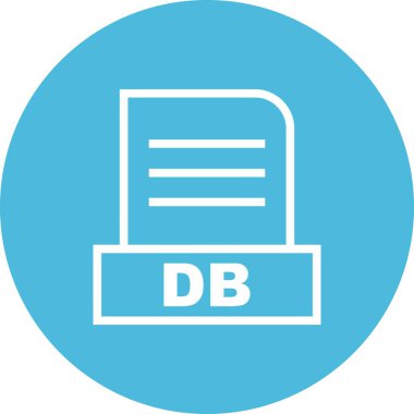 Vektör DB dosya simgesi 