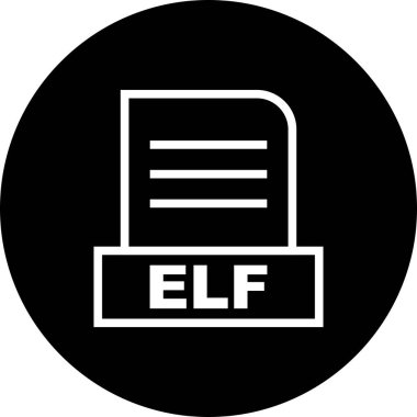 Vektör ELF dosya simgesi