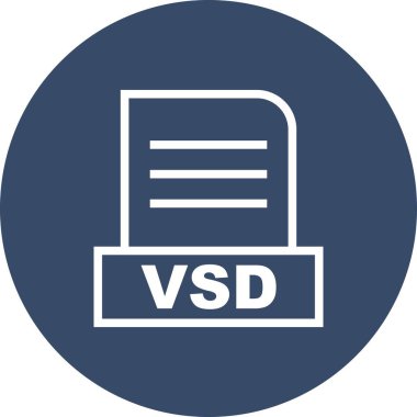 Vektör VSD dosya simgesi