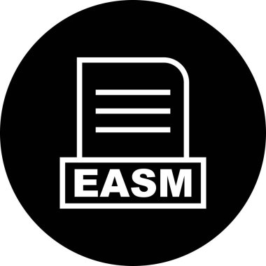 Vektör EASM dosya simgesi