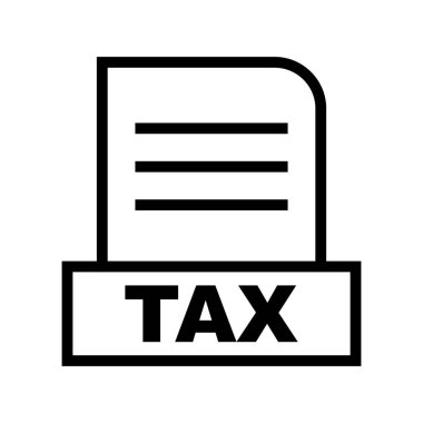 Vektör Vergi dosya simgesi 