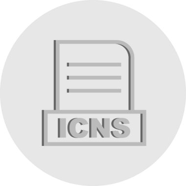 Vektör ICNS dosya simgesi