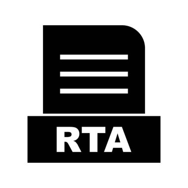 Vektör RTA dosya simgesi