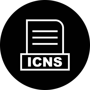 Vektör ICNS dosya simgesi