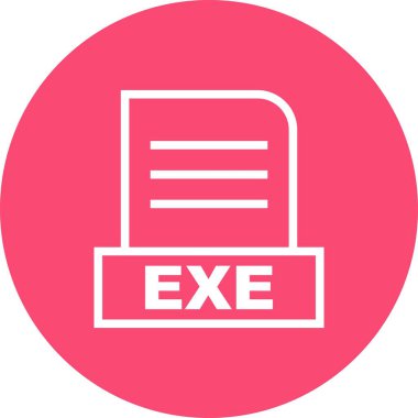 Vektör EXE dosya simgesi