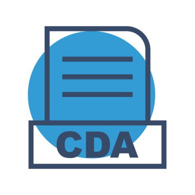 Vektör CDA dosya simgesi