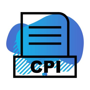 Vektör CPI dosya simgesi