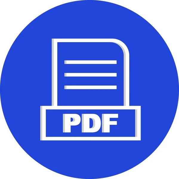 Vector Icono Archivo Pdf — Archivo Imágenes Vectoriales