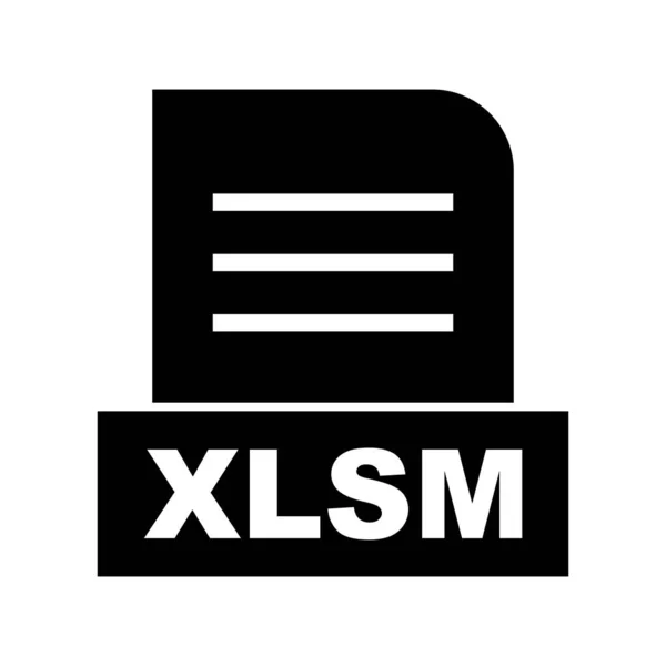 Icône Fichier Vectoriel Xlsm — Image vectorielle