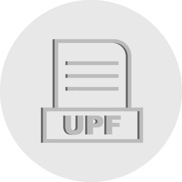 Ikona Pliku Wektorowego Upf — Wektor stockowy