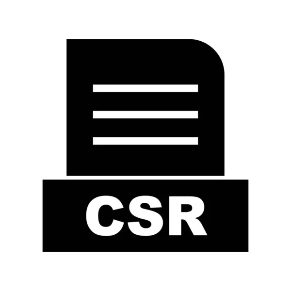 Icona Del File Csr Vettoriale — Vettoriale Stock