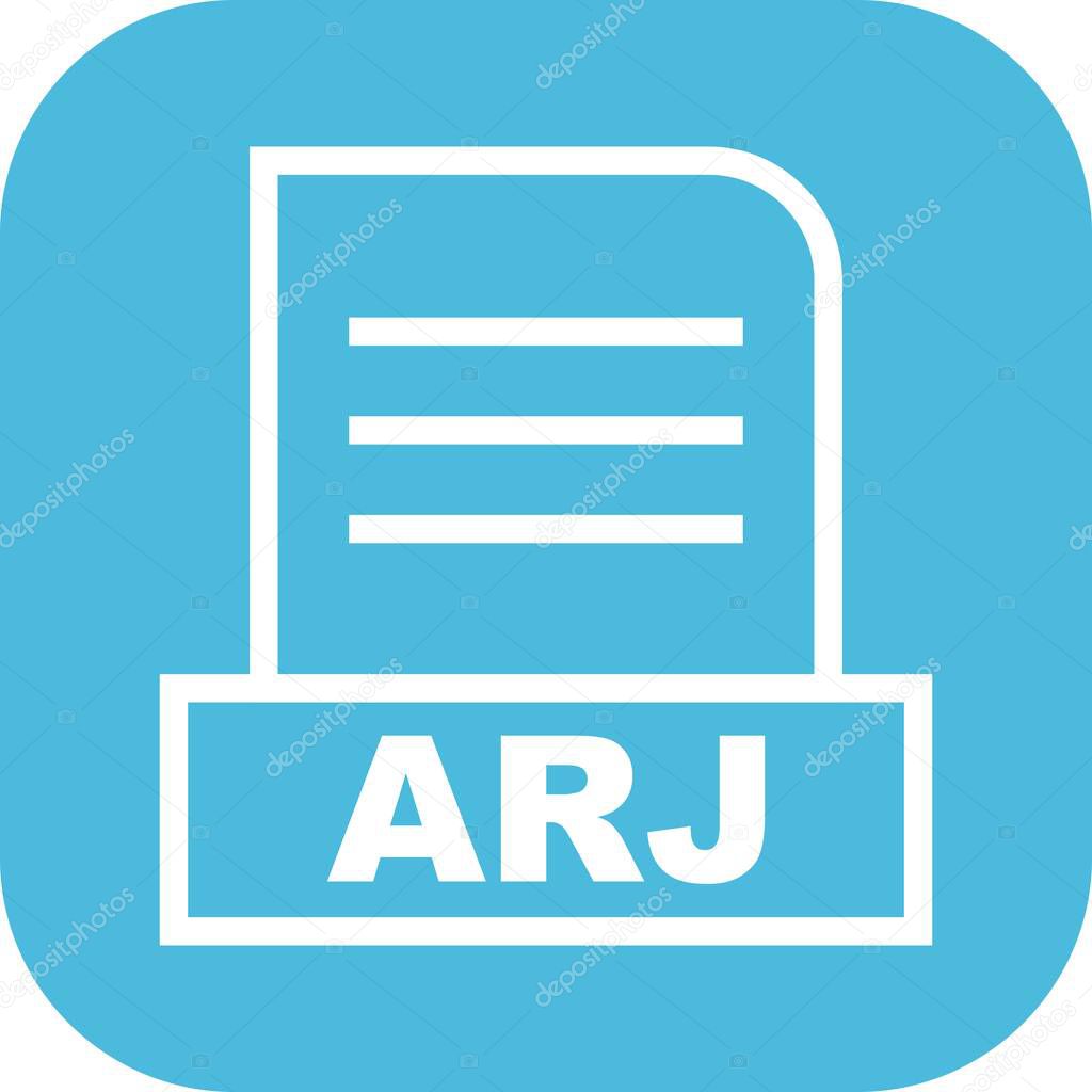  Vector ARJ file icon   