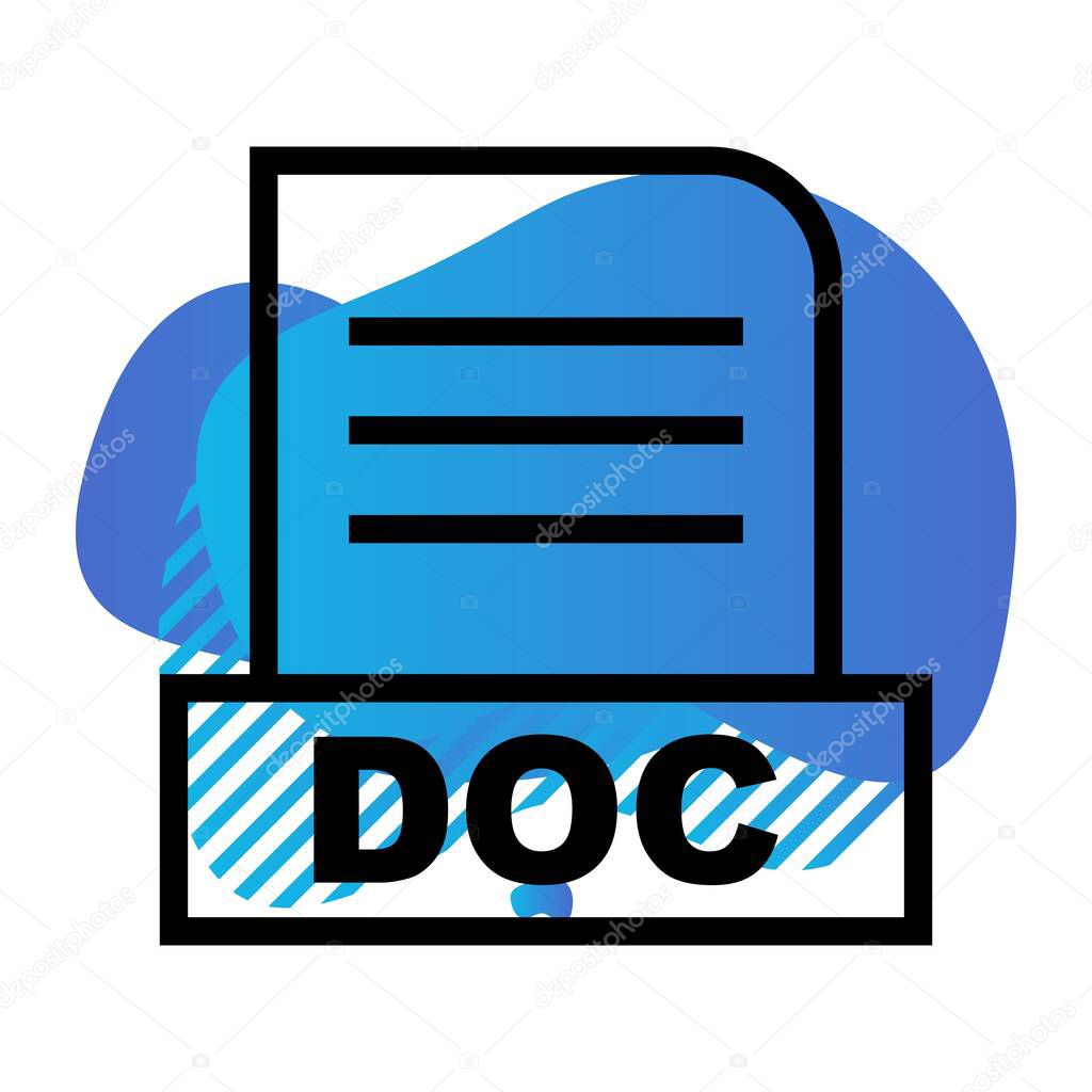 Vector DOC file icon