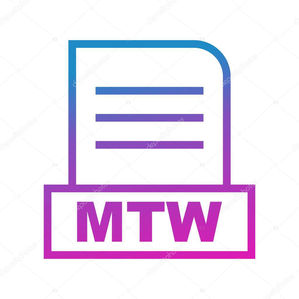 Vector MTW file icon