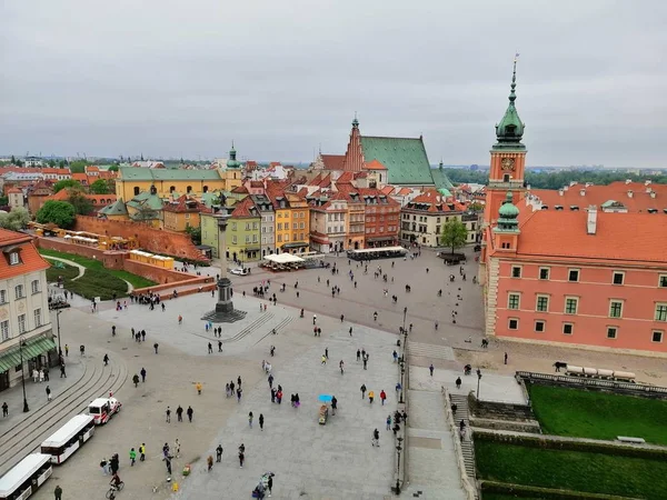 Old Buildings Warsaw Height Main Square — Stock Photo, Image