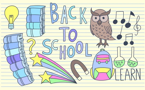 okula dönüş doodles 