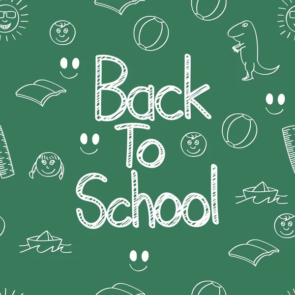 Okula geri kurulu sanat doodle