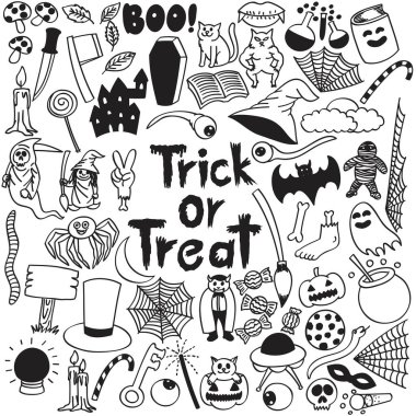 Halloween doodle all in one complete set