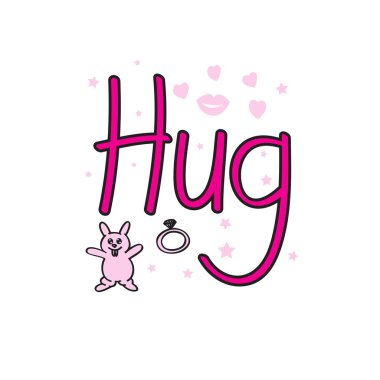 Doodle sarılmak, el yazısı, tenage sanat kavramı