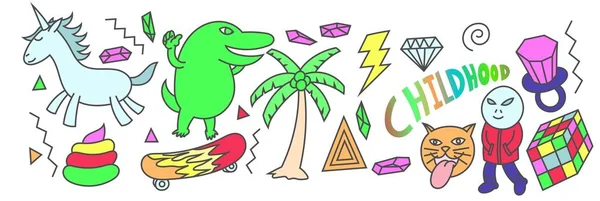 90 's etiket, karalamalar, Sevimli çizgi dizi