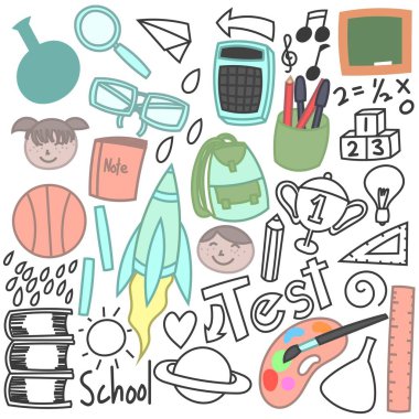 okula dönüş doodles