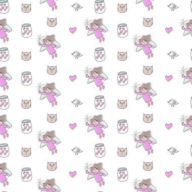 Sevimli sevgililer günü sorunsuz desen