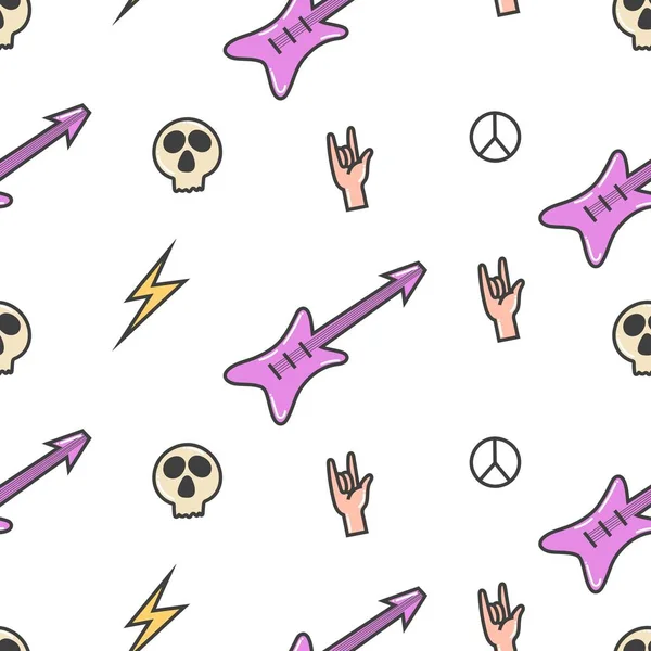 Kaya doodles dikişsiz desen