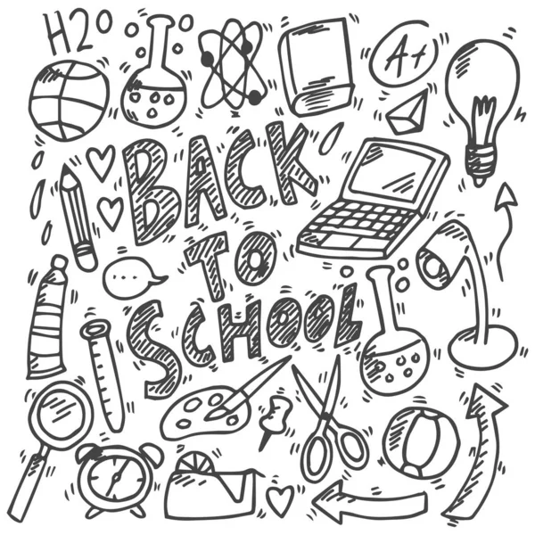 Okula dönüş krokisi, karalama, çizim